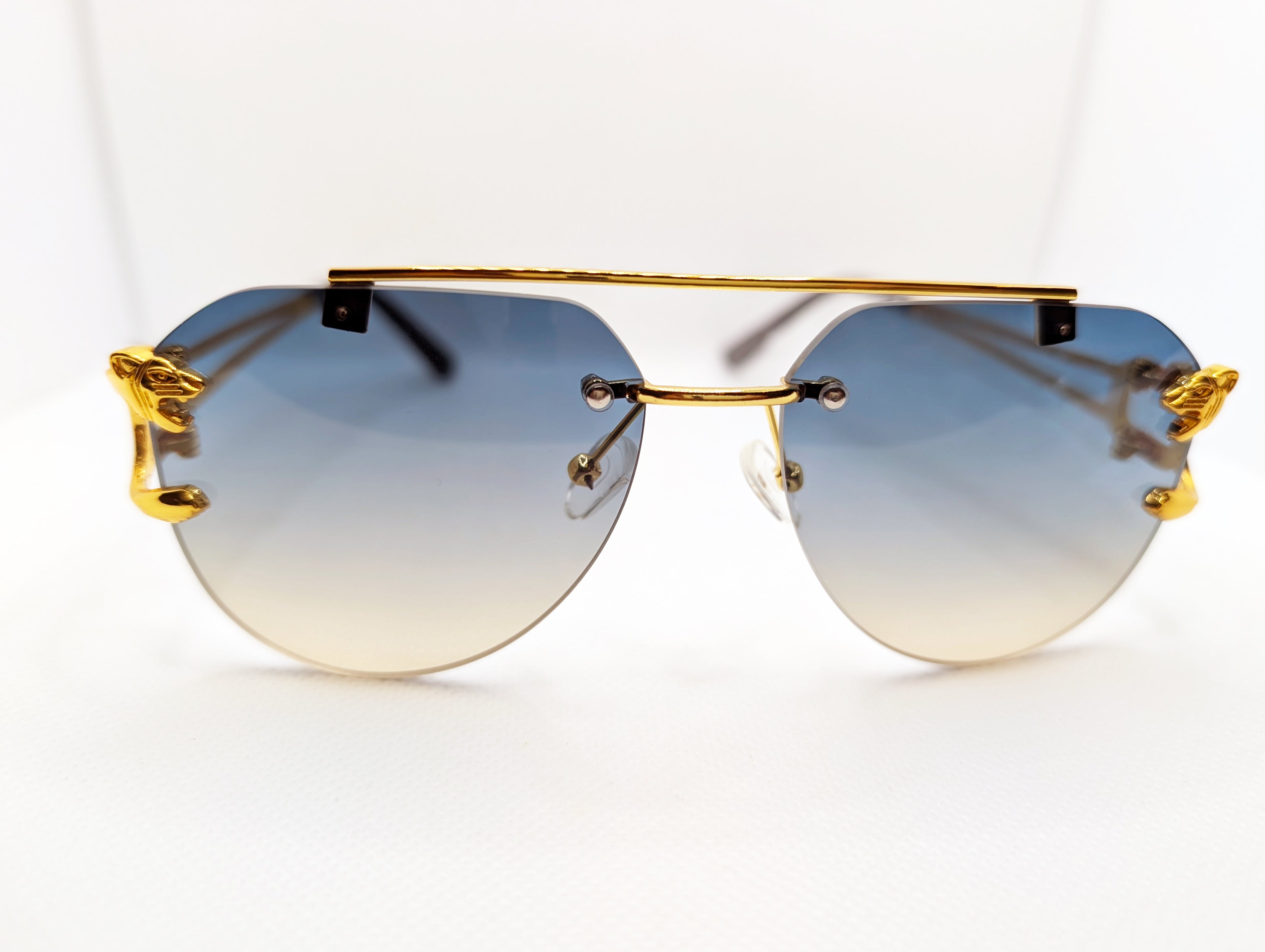 The Azure Panther Aviators- Gradient Green