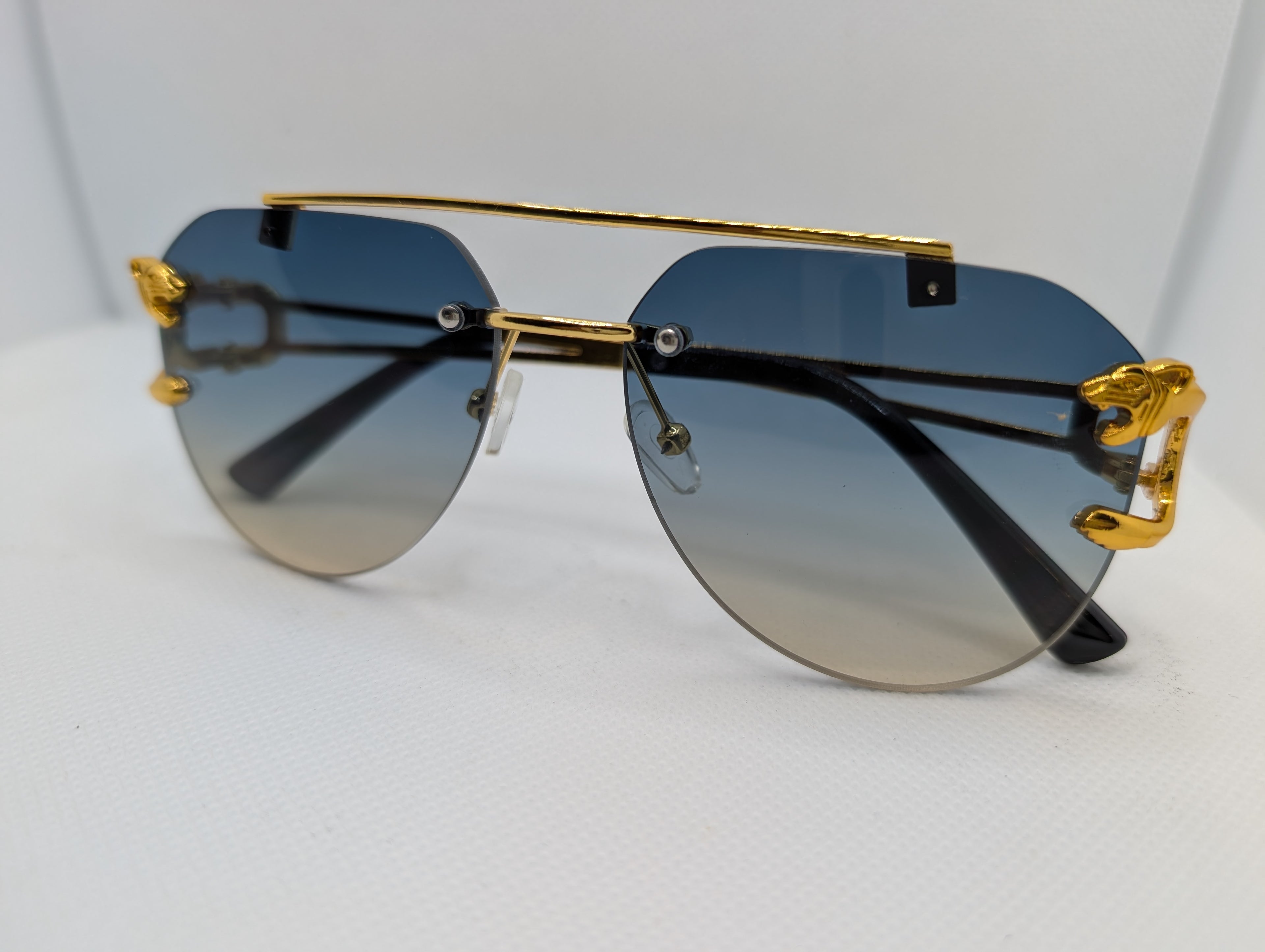 The Azure Panther Aviators- Gradient Green