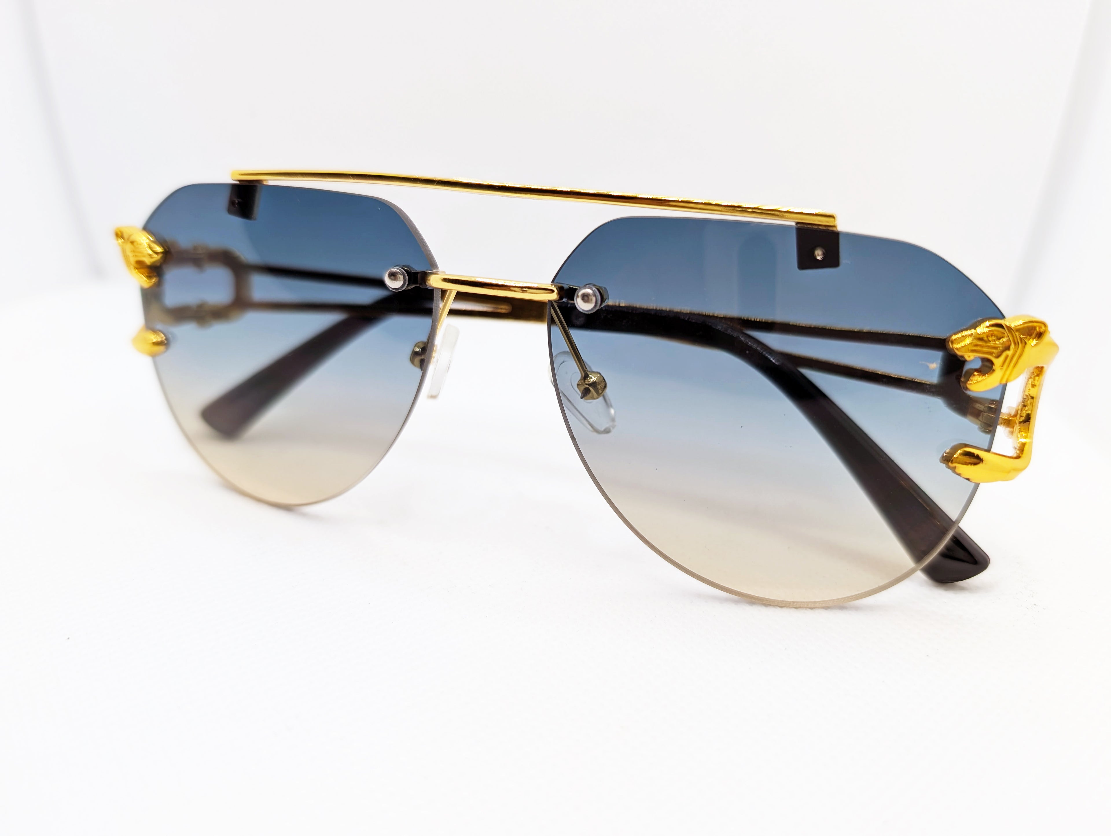 The Azure Panther Aviators- Gradient Green