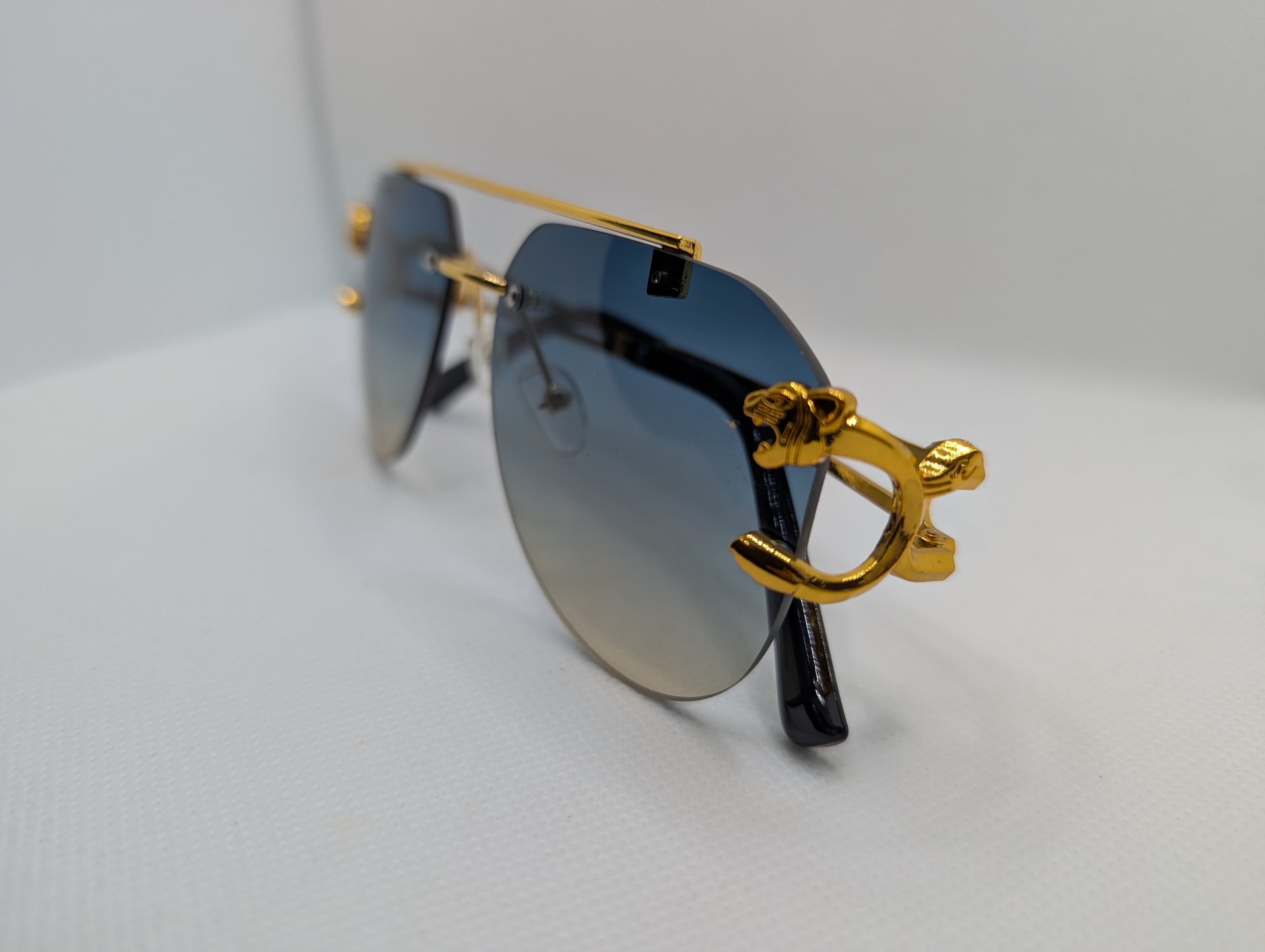 The Azure Panther Aviators- Gradient Green