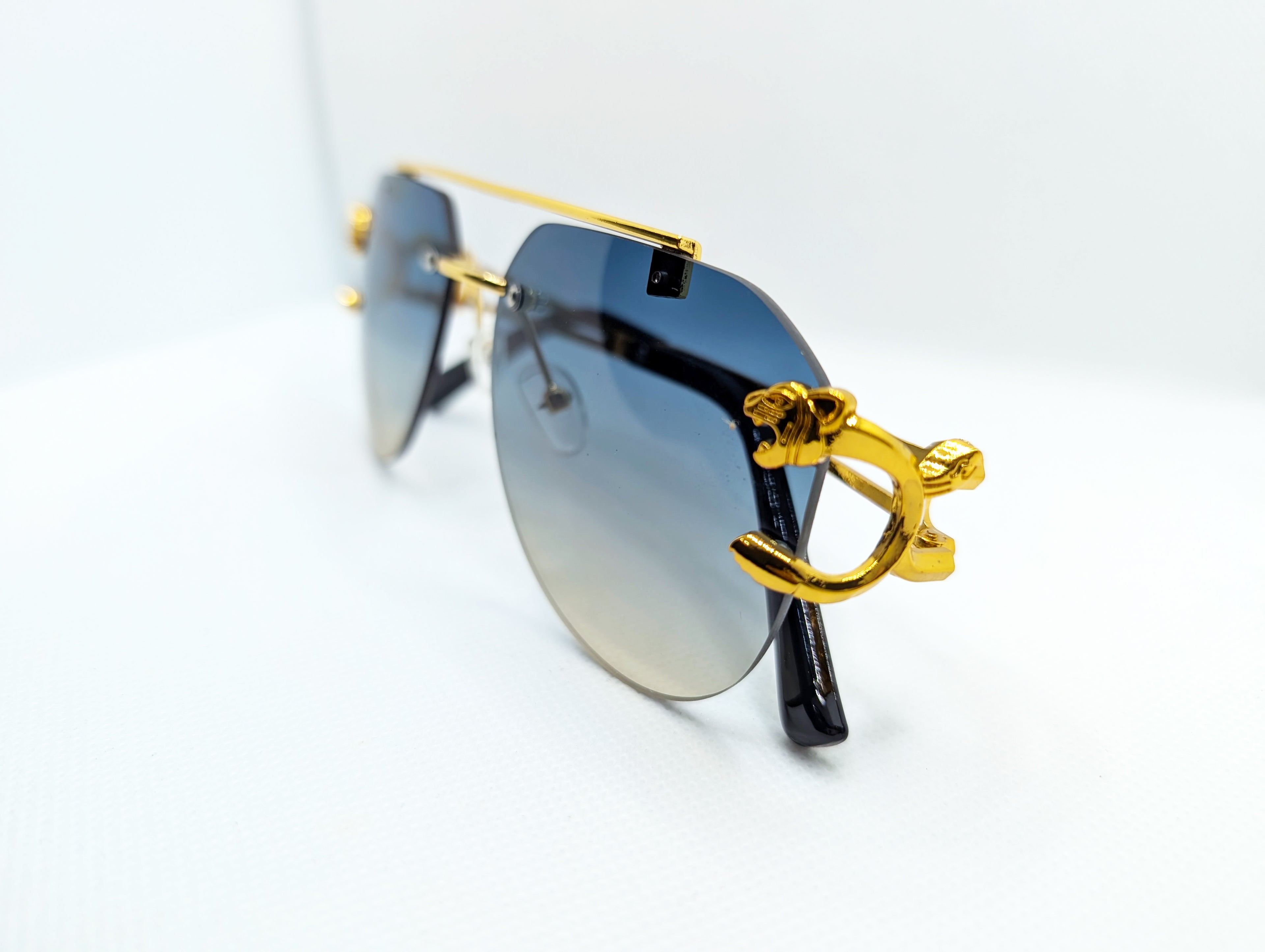 The Azure Panther Aviators- Gradient Green