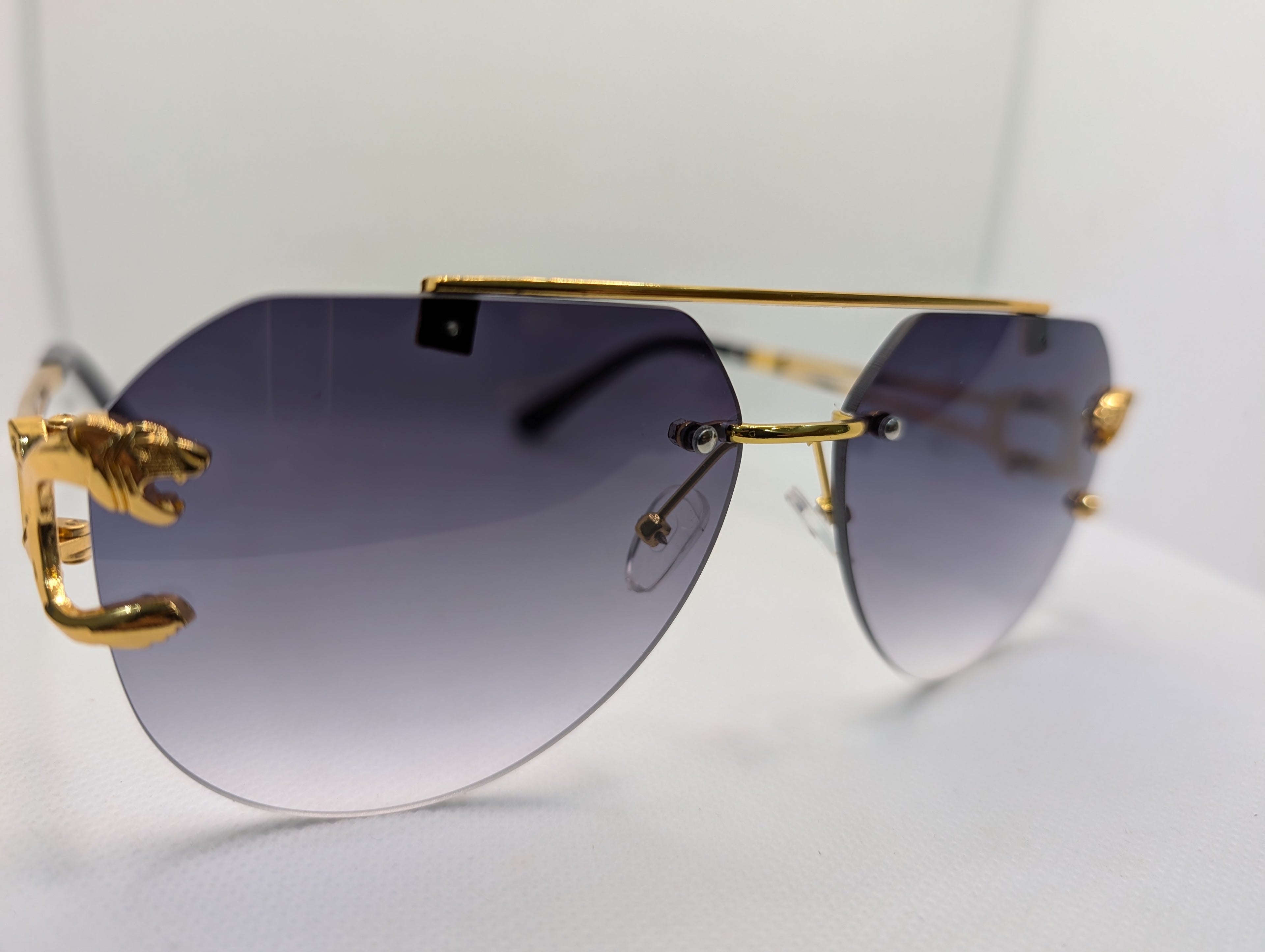 The Azure Panther Aviators- Gradient Grey