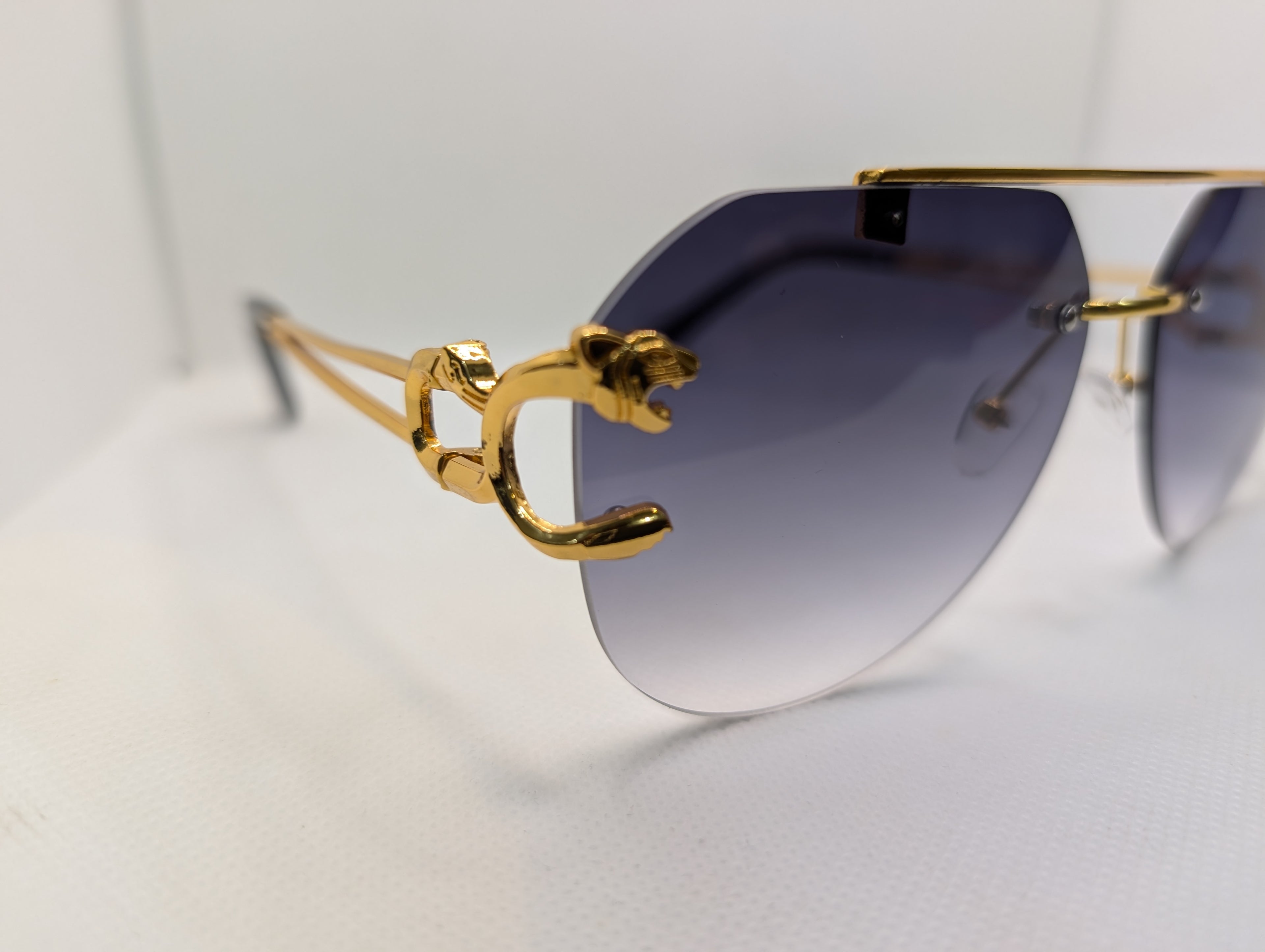 The Azure Panther Aviators- Gradient Grey