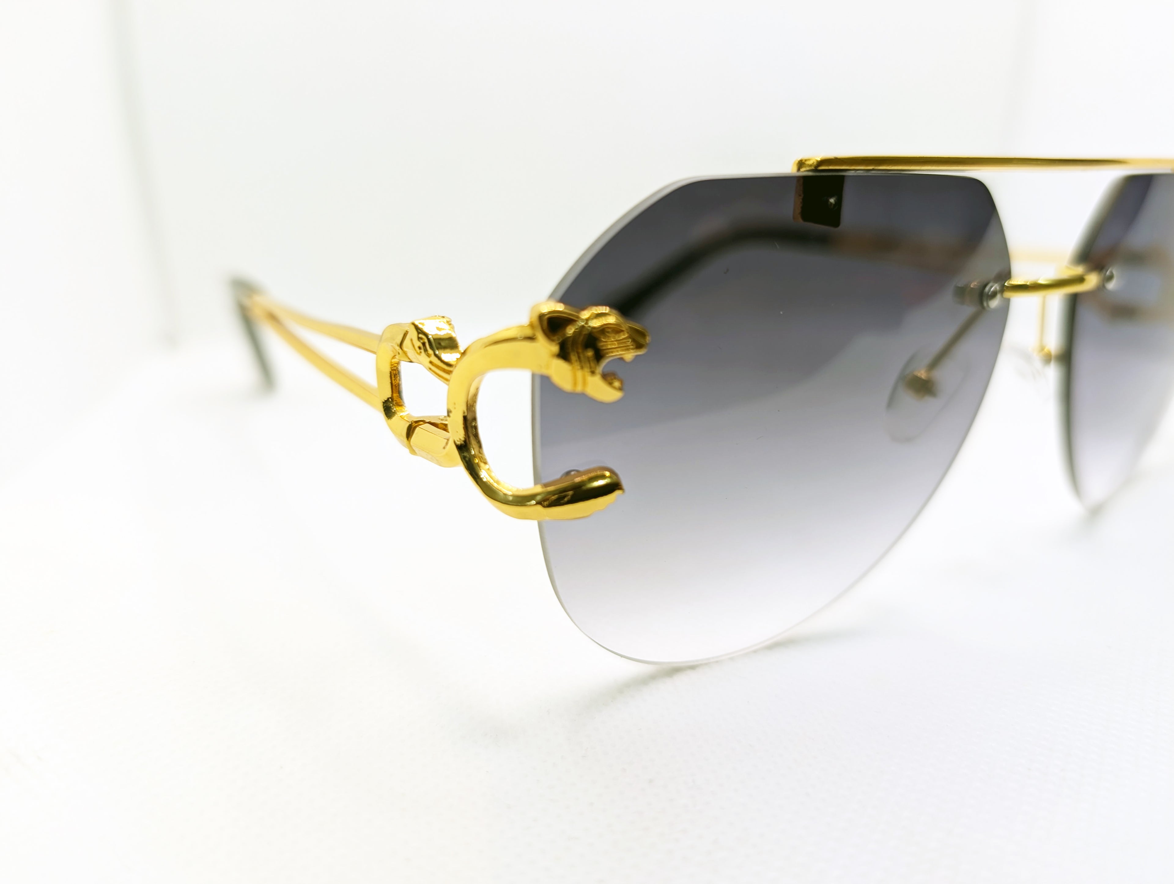 The Azure Panther Aviators- Gradient Grey