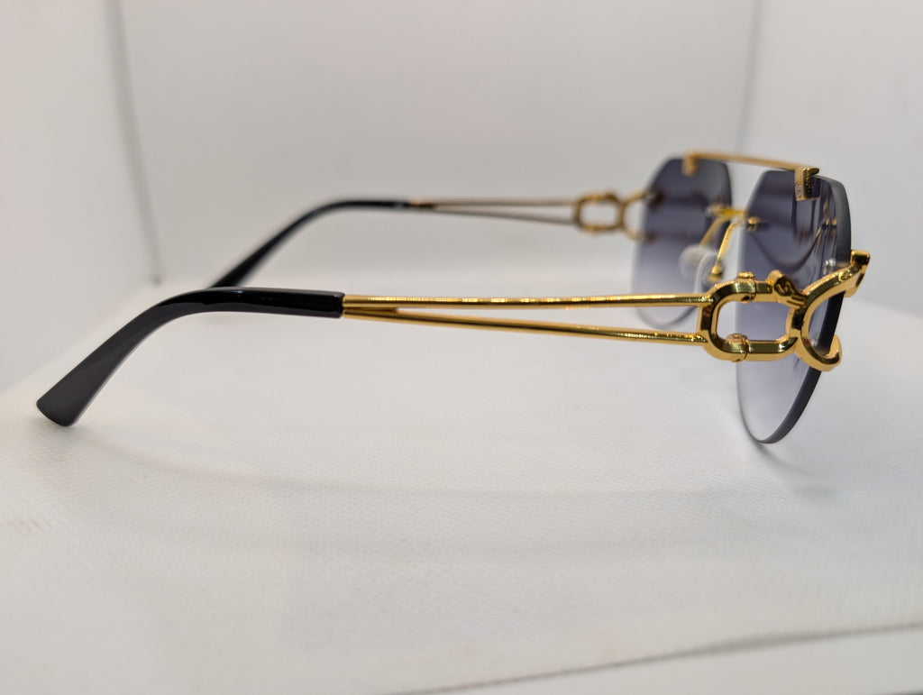 The Azure Panther Aviators- Gradient Grey