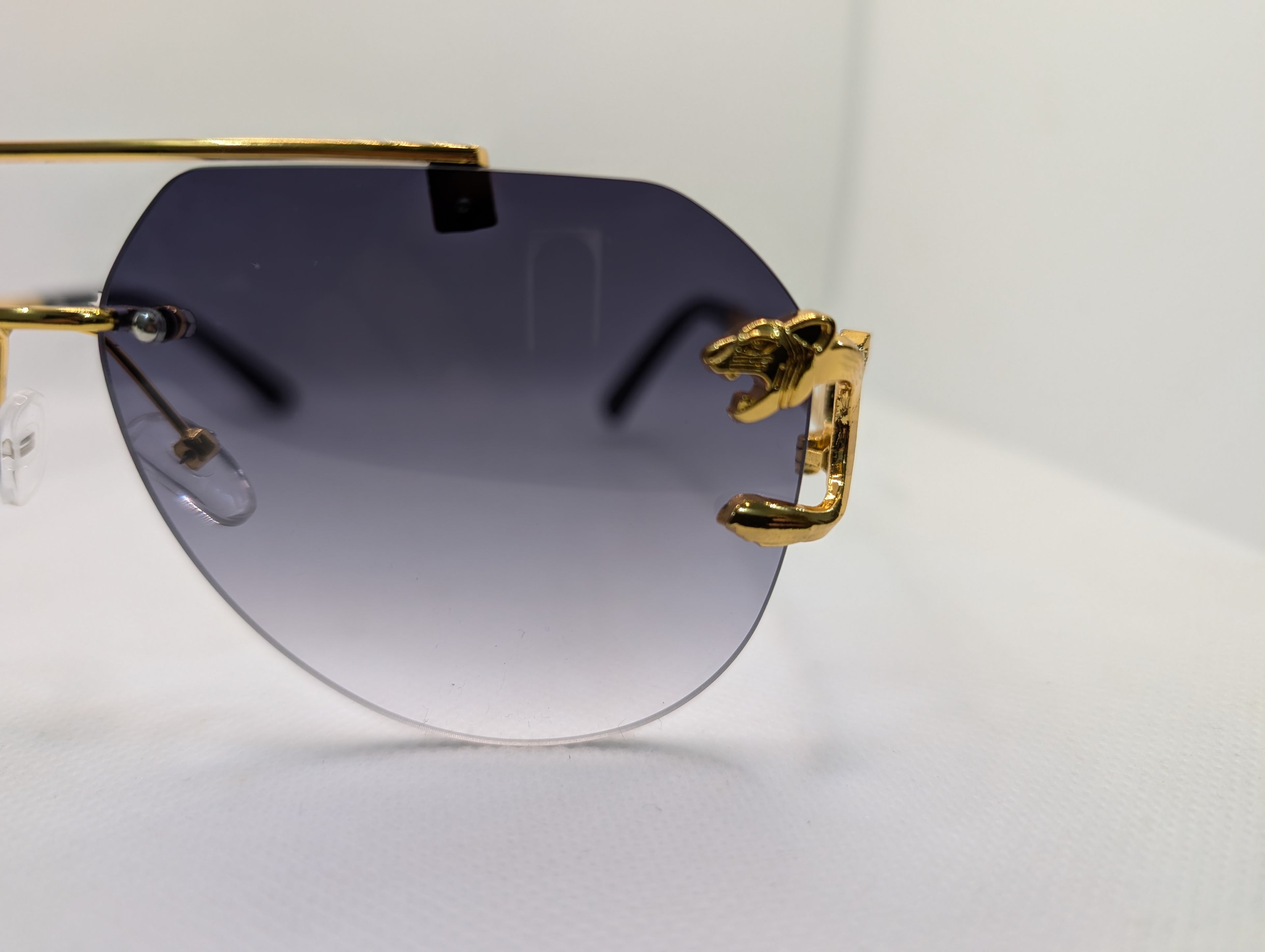 The Azure Panther Aviators- Gradient Grey