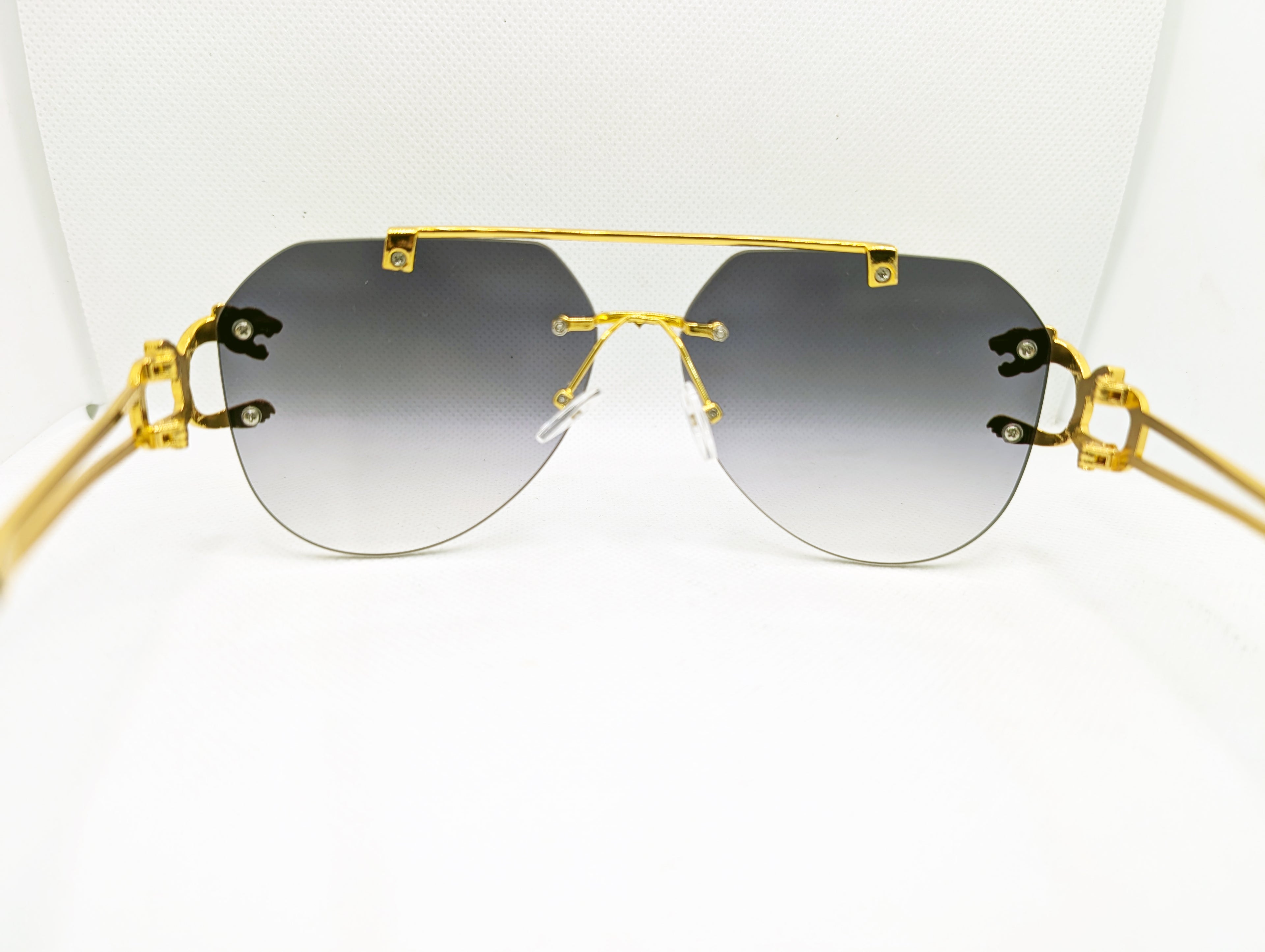 The Azure Panther Aviators- Gradient Grey