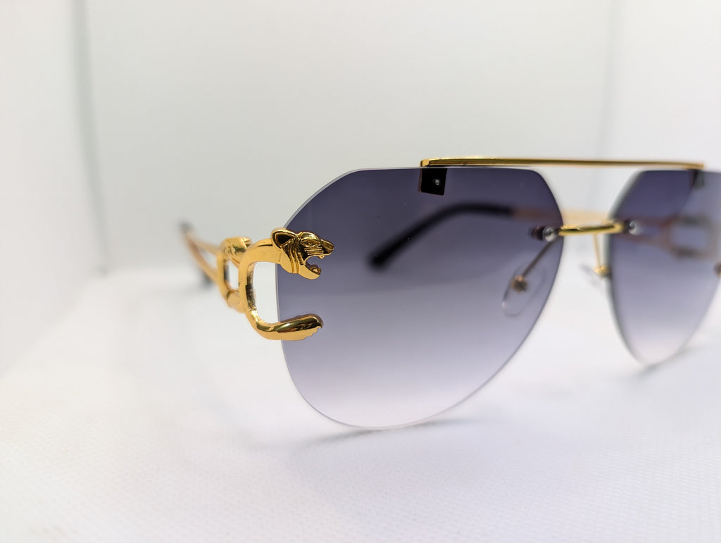 The Azure Panther Aviators- Gradient Grey