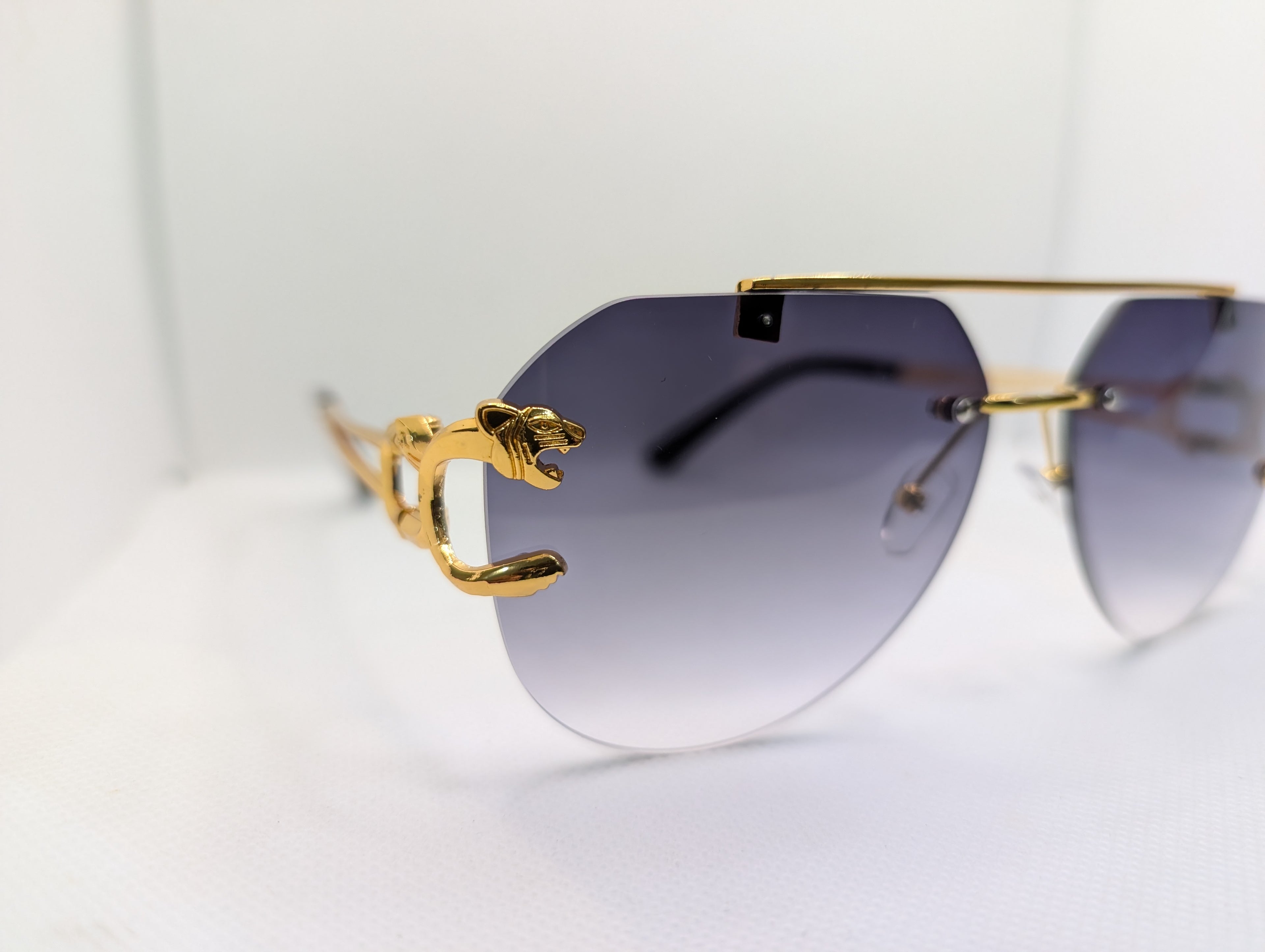 The Azure Panther Aviators- Gradient Grey