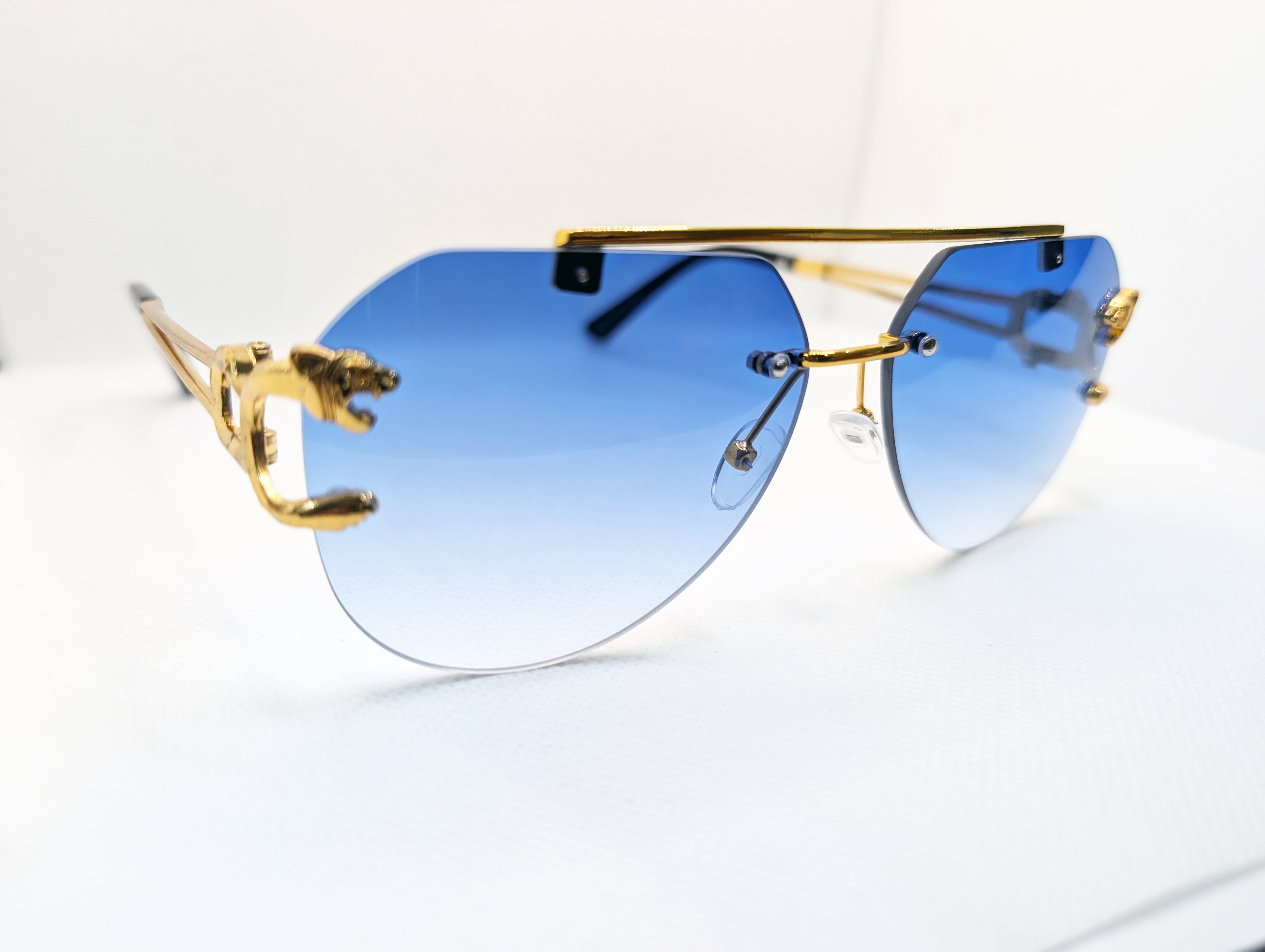 The Azure Panther Aviators- Gradient Blue
