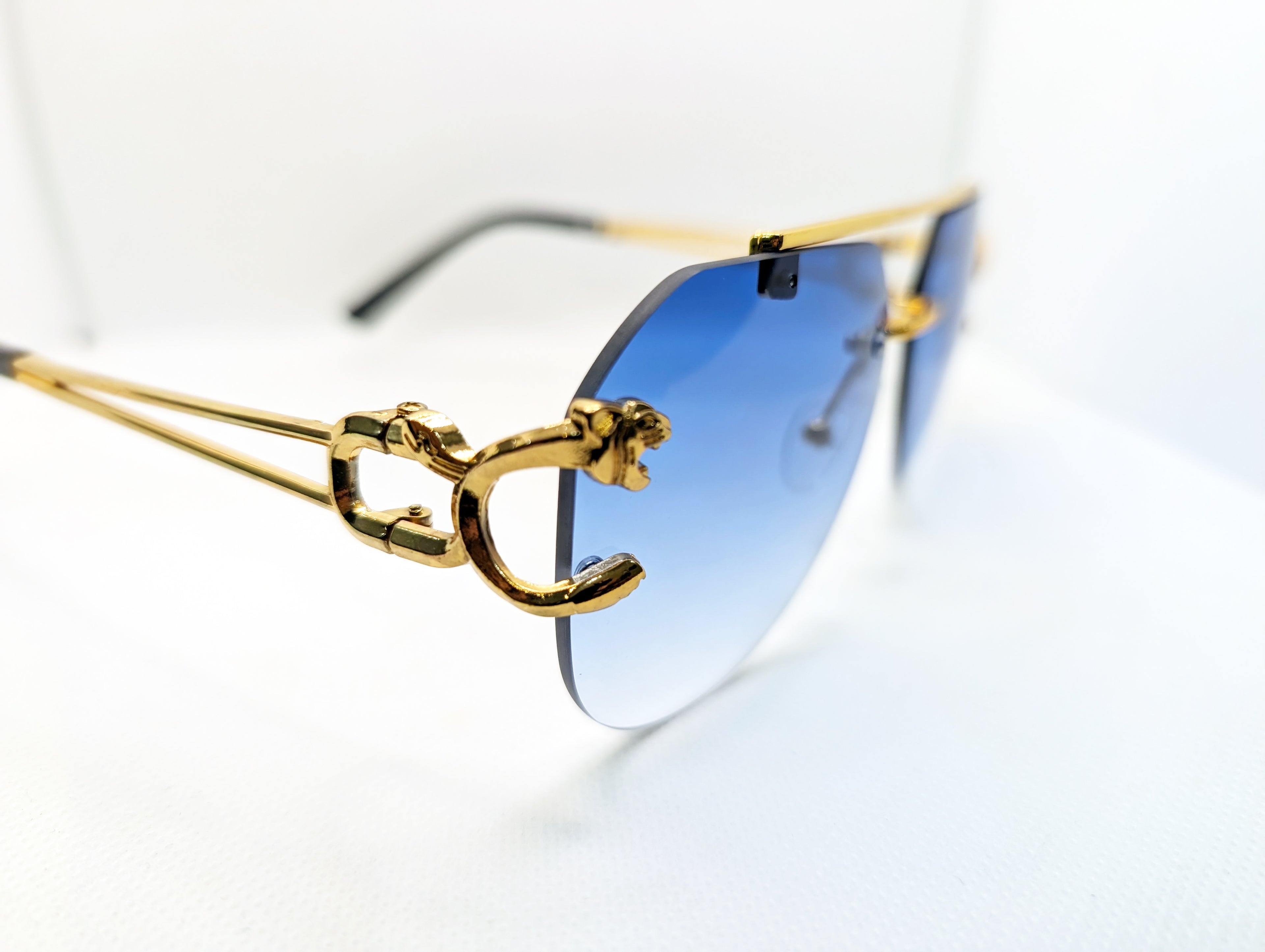 The Azure Panther Aviators- Gradient Blue