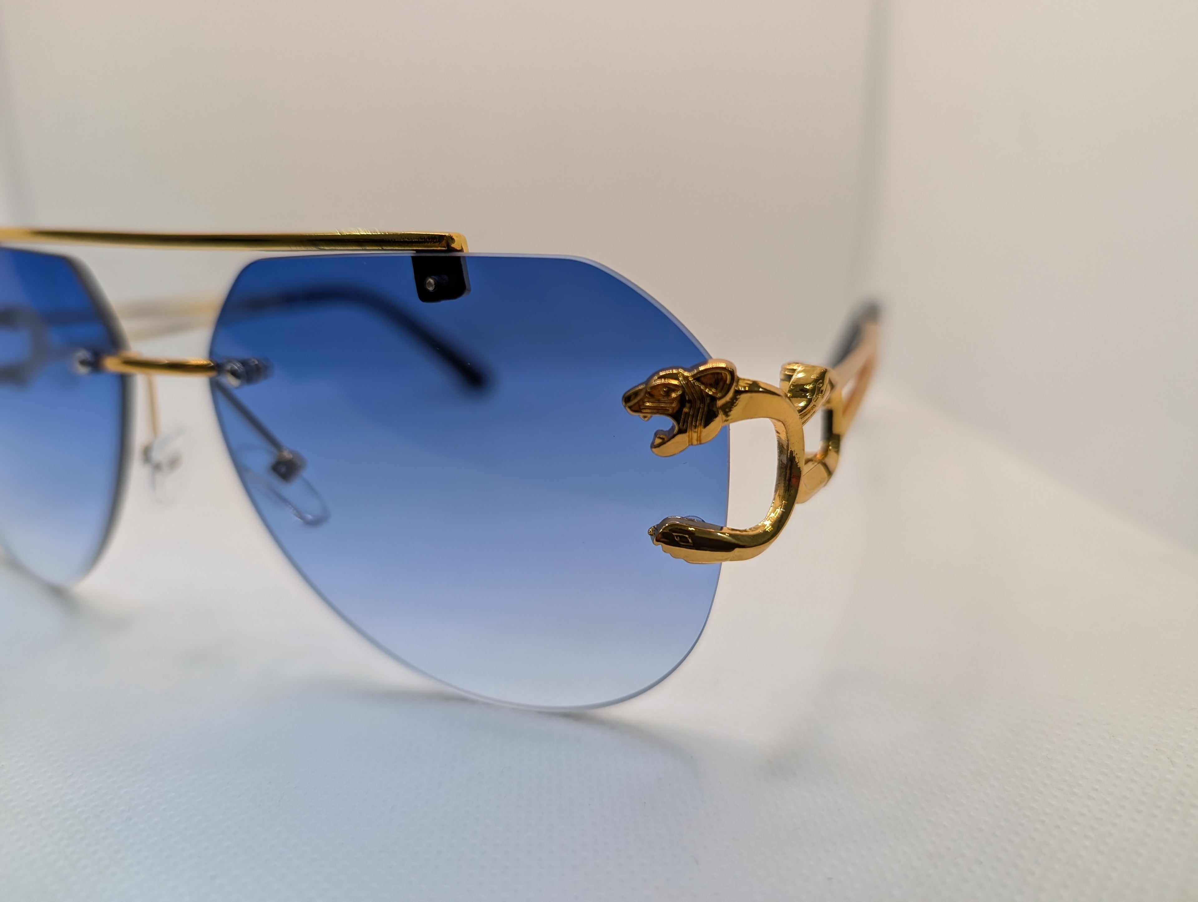 The Azure Panther Aviators- Gradient Blue