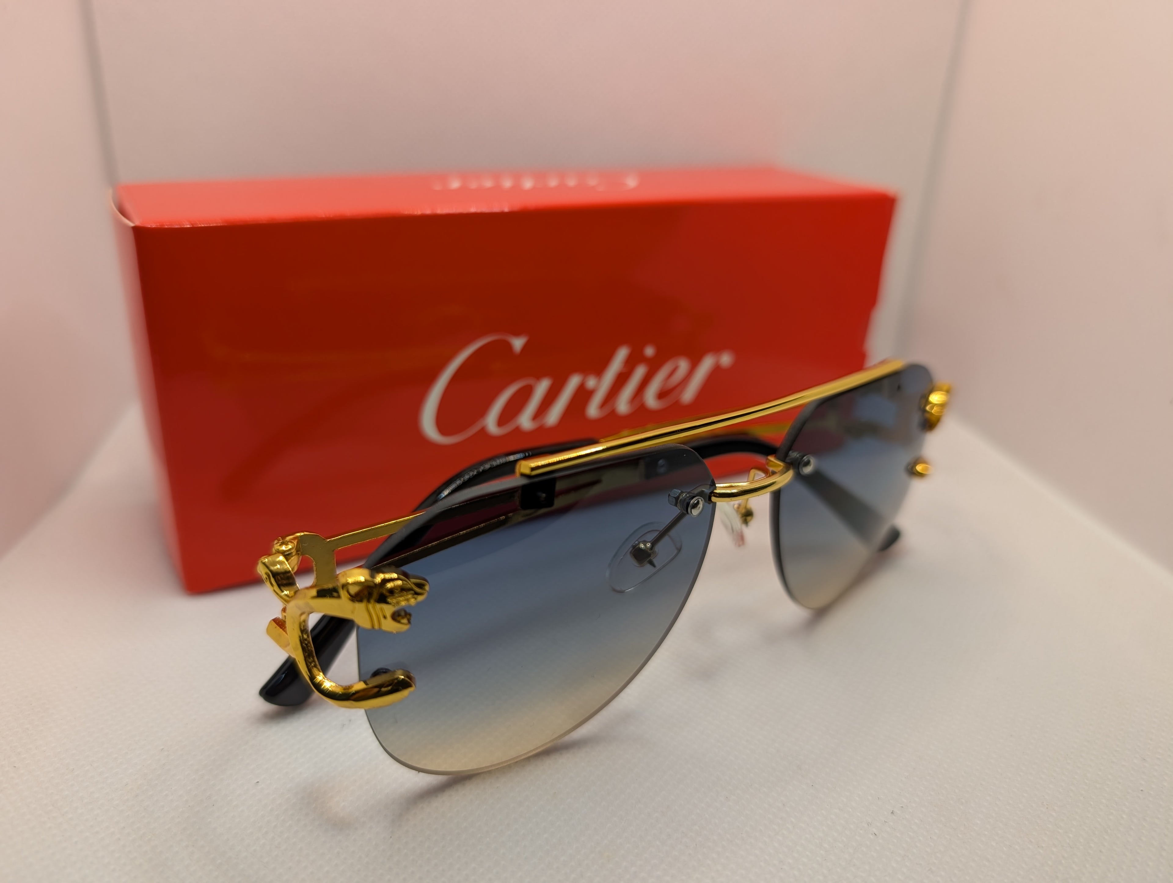 The Azure Panther Aviators- Gradient Green